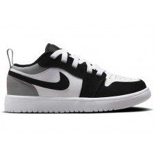Детские Jordan 1 Low ALT SE White Black Matte Silver (PS)