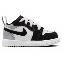 Малышам Jordan 1 Low ALT SE White Black Matte Silver (TD)