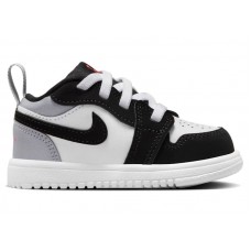 Малышам Jordan 1 Low ALT SE White Black Matte Silver (TD)