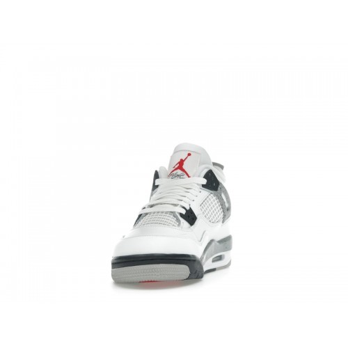 Кроссы Jordan 4 Retro White Cement (2025) (GS) - подростковая сетка размеров