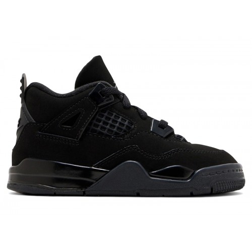 Air Jordan Jordan 4 Retro TD Black Cat 2025 - детская сетка размеров