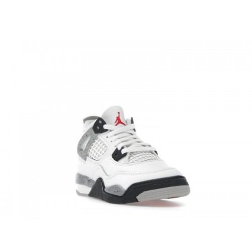 Air Jordan 4 Retro OG PS White Cement 2025 - детская сетка размеров