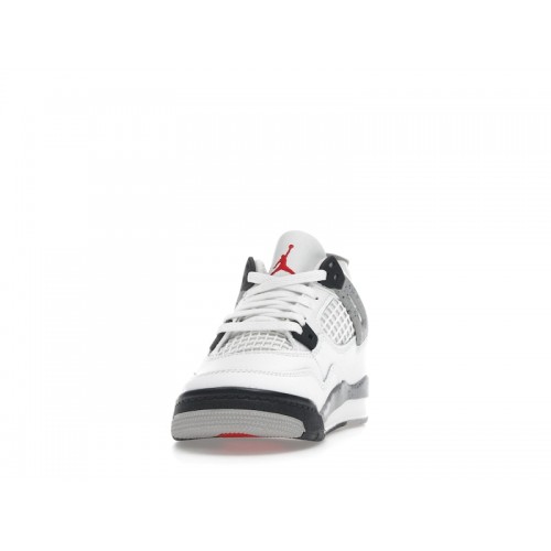 Air Jordan 4 Retro OG PS White Cement 2025 - детская сетка размеров