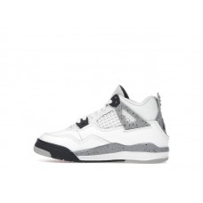 Детские Jordan 4 Retro White Cement (2025) (PS)