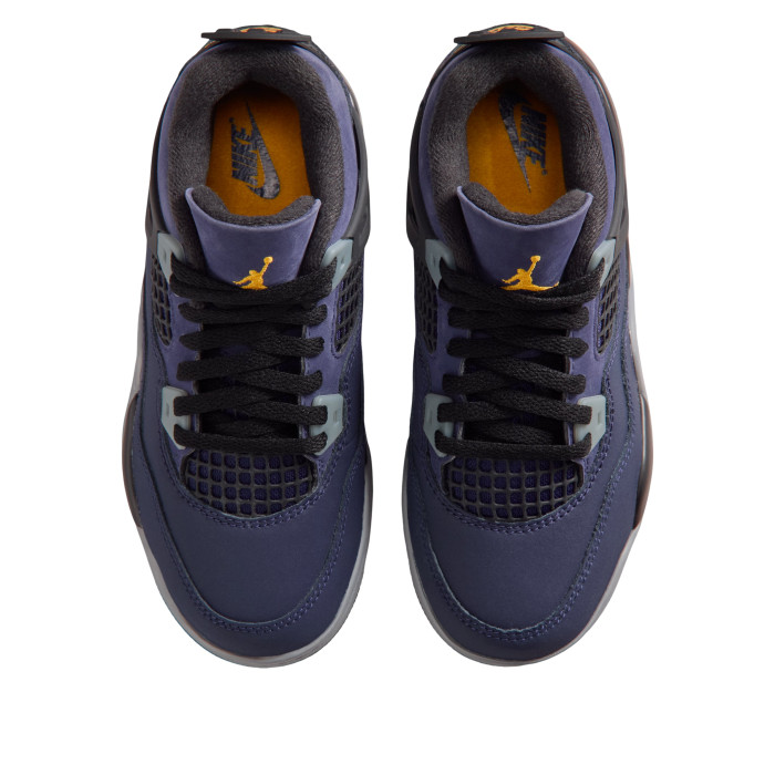 Air Jordan 4 Retro PS Lakers - детская сетка размеров Air Jordan 4 Retro PS Lakers - детская сетка размеров