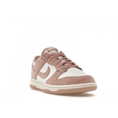 Nike Dunk Low Rose Whisper Gold Mini Swoosh (W) - женская сетка размеров