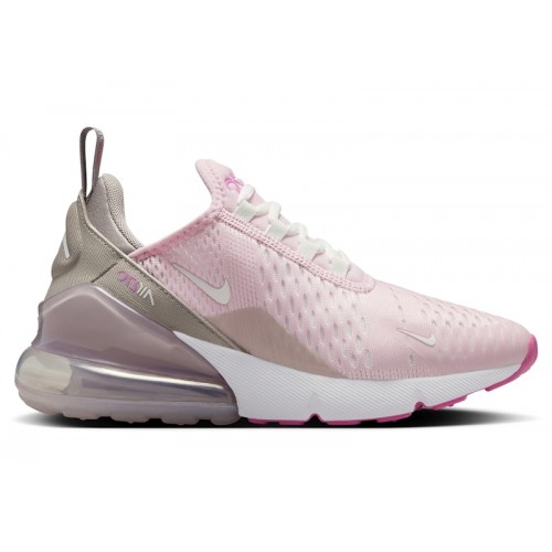 Nike Air Max 270 GS Pink Foam Platinum Violet - подростковая сетка размеров