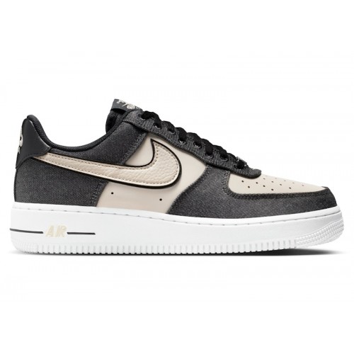 Nike Air Force 1 Low 07 SE Black Denim Net (W) - женская сетка размеров