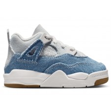 Кроссовки для малыша Jordan 4 Retro TEX Denim Worn Blue (TD)