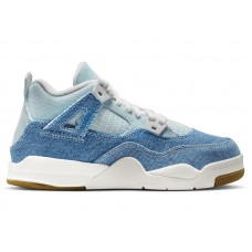 Детские кроссовки Jordan 4 Retro TEX Denim Worn Blue (PS)