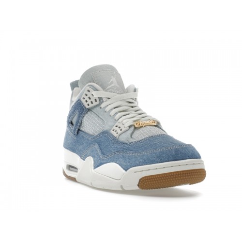 Кроссы Jordan 4 Retro TEX Denim Worn Blue (W) - женская сетка размеров