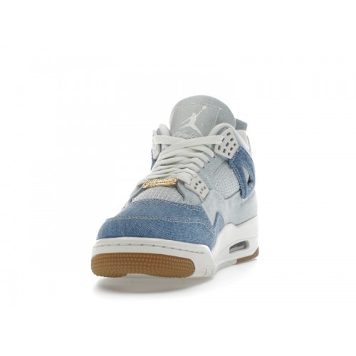 Кроссы Jordan 4 Retro TEX Denim Worn Blue (W) - женская сетка размеров