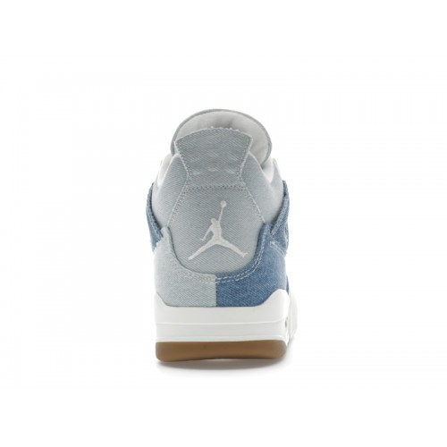 Кроссы Jordan 4 Retro TEX Denim Worn Blue (W) - женская сетка размеров