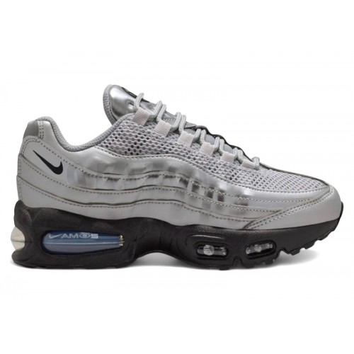 Nike Air Max 95 SE Big Bubble Total 90 Metallic Silver - мужская сетка размеров