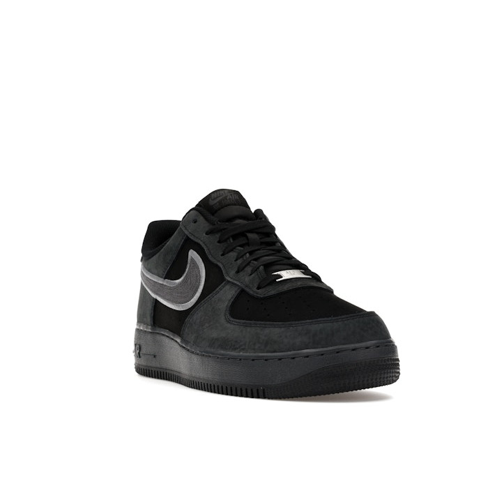 Nike Air Force 1 07 LV8 Black Dark Smoke - мужская сетка размеров Nike Air Force 1 07 LV8 Black Dark Smoke - мужская сетка размеров