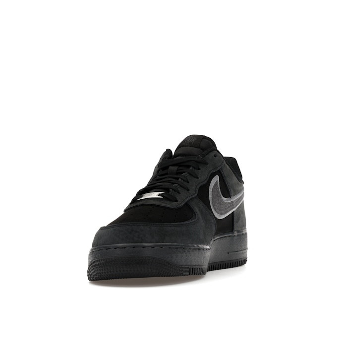 Nike Air Force 1 07 LV8 Black Dark Smoke - мужская сетка размеров Nike Air Force 1 07 LV8 Black Dark Smoke - мужская сетка размеров