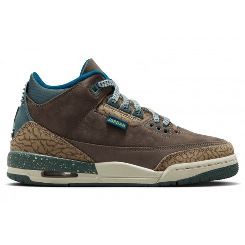 Jordan 3 Retro Olive Grey (GS) - подростковая сетка размеров