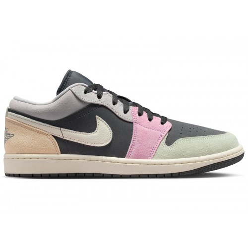 Jordan 1 Low SE Black Pastels - мужская сетка размеров