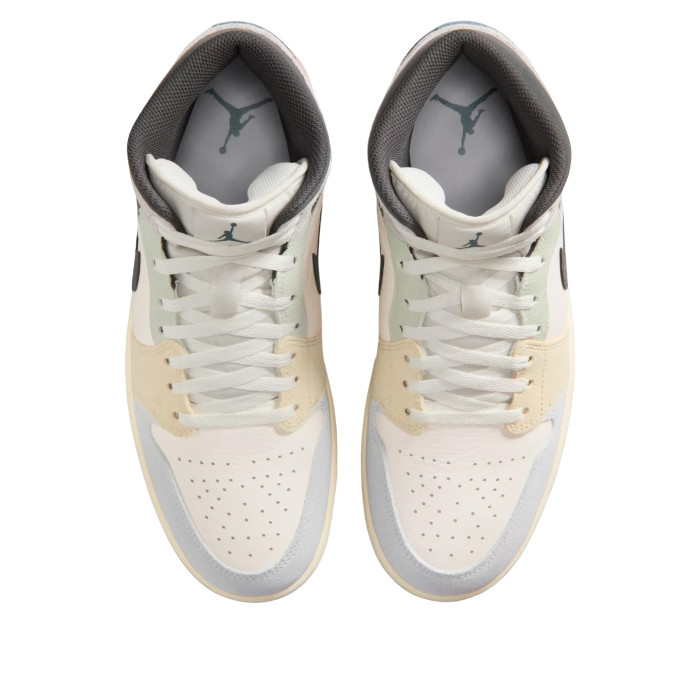 Air Jordan 1 Mid Sail Iced Jade - мужская сетка размеров Air Jordan 1 Mid Sail Iced Jade - мужская сетка размеров