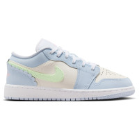Подростковые Jordan 1 Low SE Half Blue Sail Vapor Green (GS)