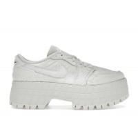 Женские Jordan 1 Low Brooklyn Light Bone Metallic Silver (W)