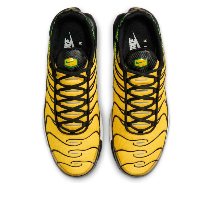 Nike Air Max Plus Varsity Maize Pine Green - мужская сетка размеров Nike Air Max Plus Varsity Maize Pine Green - мужская сетка размеров