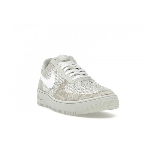 Nike Air Force 1 Flyknit 2.0 Light Bone - мужская сетка размеров