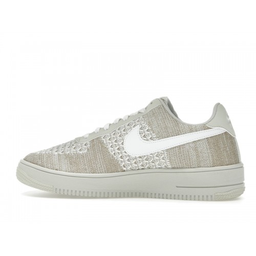 Nike Air Force 1 Flyknit 2.0 Light Bone - мужская сетка размеров