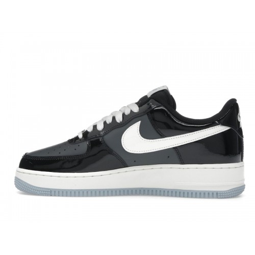 Nike Air Force 1 Low Black Iron Grey Patent - мужская сетка размеров