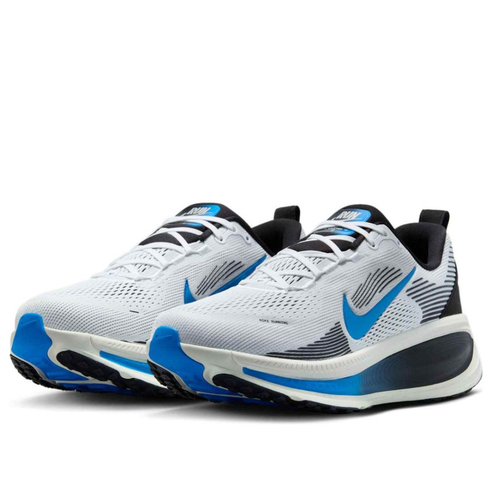 Nike Vomero 18 White Black Photo Blue - мужская сетка размеров Nike Vomero 18 White Black Photo Blue - мужская сетка размеров