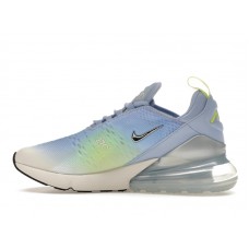 Женские Nike Air Max 270 Aluminum Hydrangeas Light Lemon Twist Metallic Silver (W)