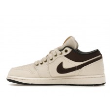 Jordan 1 Low Premium Pale Ivory Off Noir Baroque Brown
