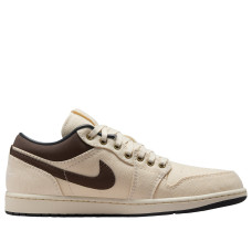 Jordan 1 Low Premium Pale Ivory Off Noir Baroque Brown