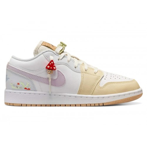 Air Jordan 1 Low GS Mushroom - подростковая сетка размеров