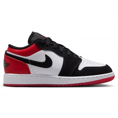 Air Jordan 1 Low SE GS Black Toe - подростковая сетка размеров