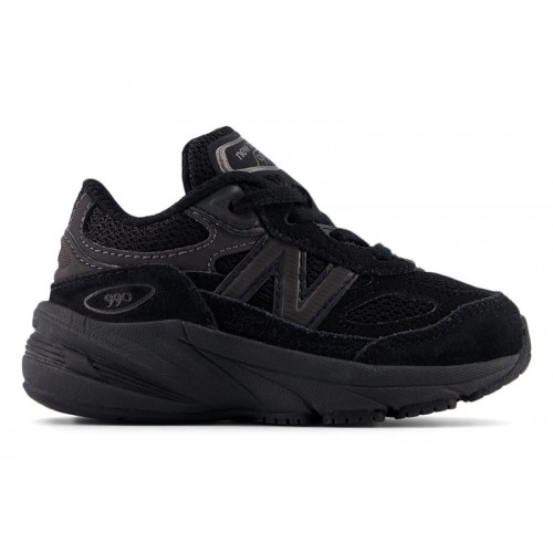 New Balance 990v6 Black Black Metallic (TD) - детская сетка размеров