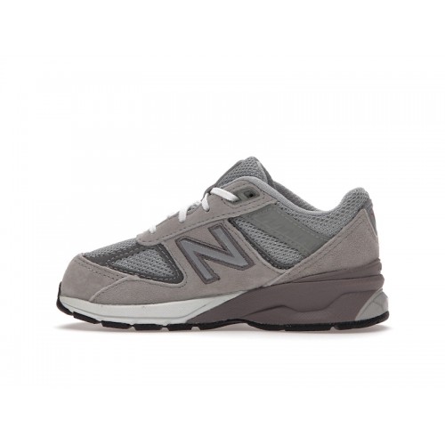 Кроссы New Balance 990 v5 Grey (TD) - детская сетка размеров
