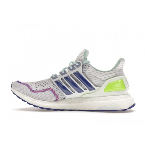 adidas Ultra Boost 1.0 Cloud White Lucid Blue Lucid Lemon - мужская сетка размеров