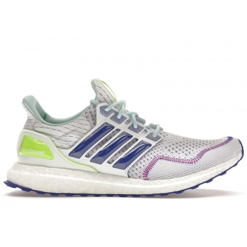 adidas Ultra Boost 1.0 Cloud White Lucid Blue Lucid Lemon - мужская сетка размеров