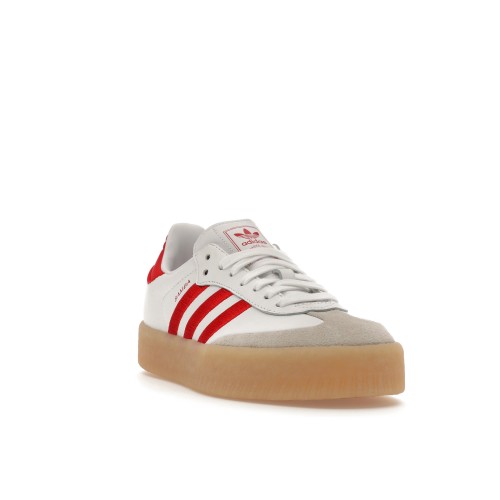 Кроссы adidas Sambae White Better Scarlet Gum (W) - женская сетка размеров