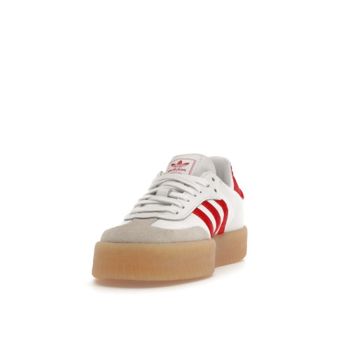 Кроссы adidas Sambae White Better Scarlet Gum (W) - женская сетка размеров