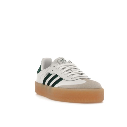 Кроссы adidas Sambae White Collegiate Green Gum (W) - женская сетка размеров