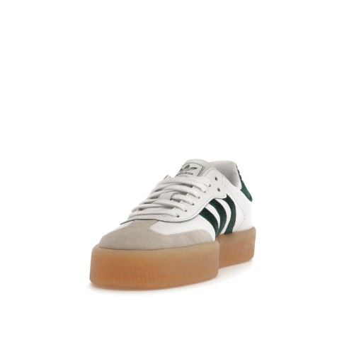 Кроссы adidas Sambae White Collegiate Green Gum (W) - женская сетка размеров