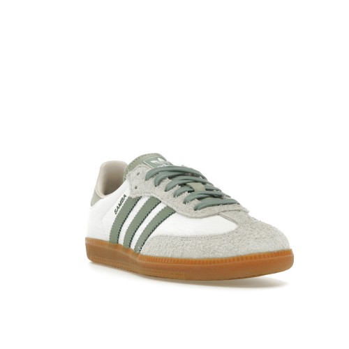 Кроссы adidas Samba OG Silver Green Putty Mauve (W) - женская сетка размеров