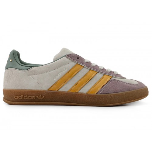 Кроссы adidas Gazelle Indoor Off White Preloved Yellow - мужская сетка размеров