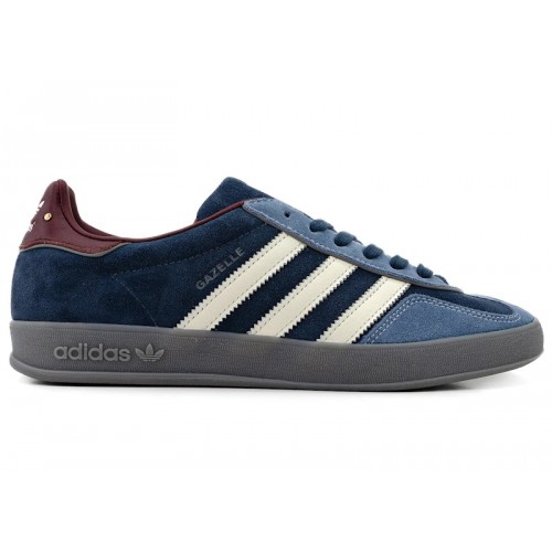 Кроссы adidas Gazelle Indoor Crew Navy Burgundy - мужская сетка размеров