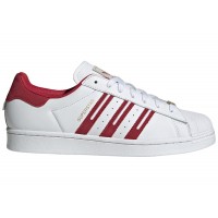 adidas Superstar Cloud White Team Victory Red Grey