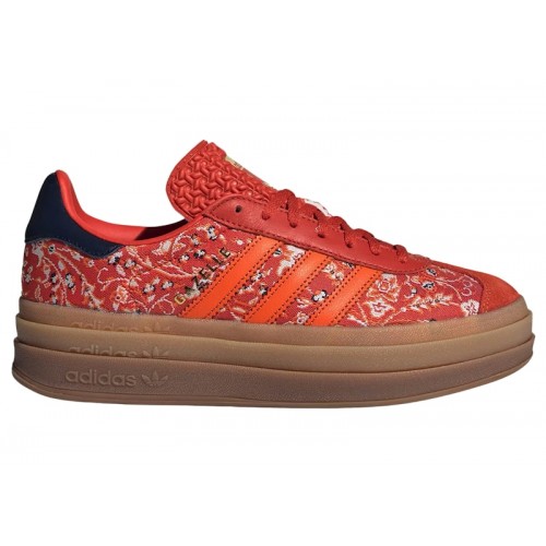 Кроссы adidas Gazelle Bold Preloved Red (W) - женская сетка размеров