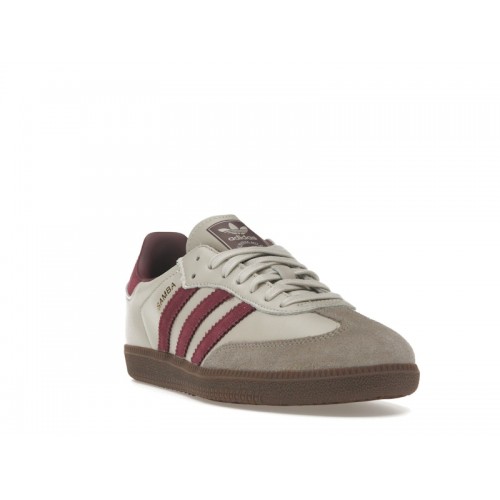 Кроссы adidas Samba OG Putty Grey Maroon - мужская сетка размеров