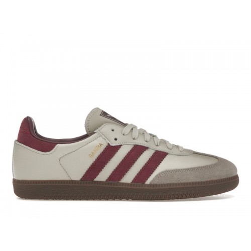 Кроссы adidas Samba OG Putty Grey Maroon - мужская сетка размеров